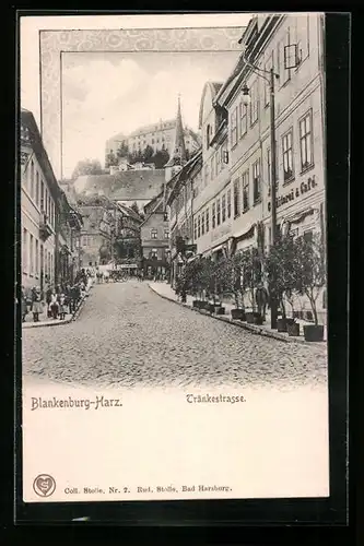 AK Blankenburg / Harz, Café Richard in der Tränkestrasse