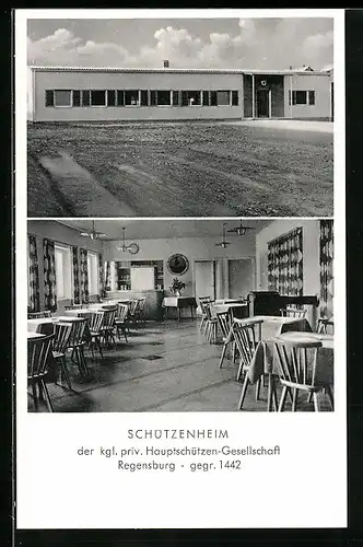 AK Regensburg, Restaurant Schützenheim der Kgl. priv. Hauptschützen-Gesellschaft