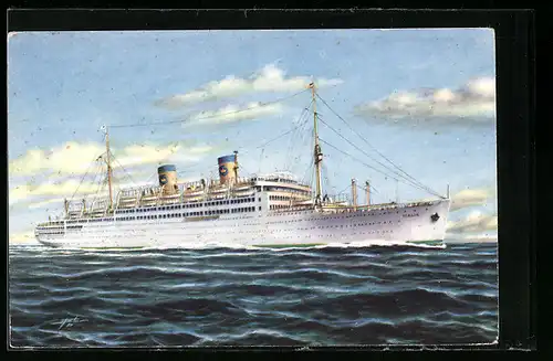 AK Home Lines Passagierschiff MS Italia