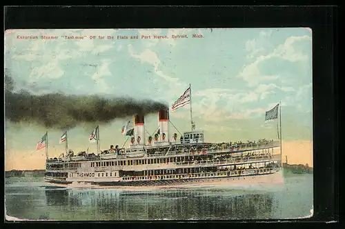 AK Detroit, Mich., Excursion Steamer Tashmoo