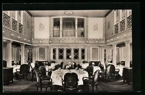 AK Passagierschiff Deutschland der Hamburg-Amerika Linie, Speisesaal 1. Kl.