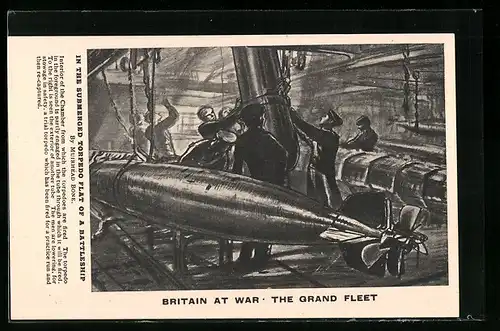 AK Britain at war, the grand fleet, in the submerged torpedo flat of a battleship