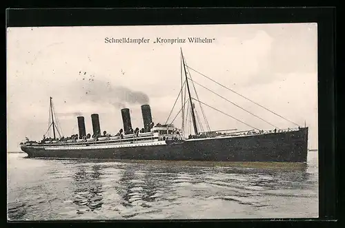 AK Schnelldampfer Kronprinz Wilhelm