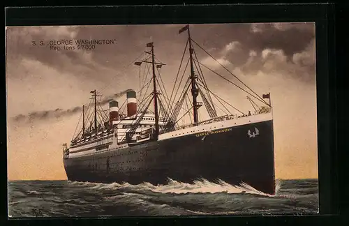 AK Passagierschiff SS George Washington