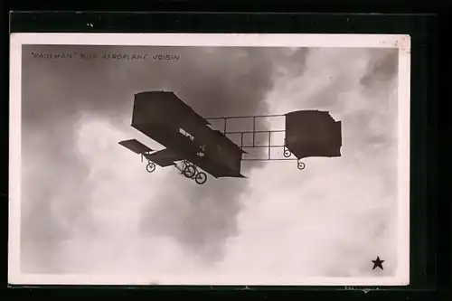 AK Paulhan sur Aéroplane Voisin, Frühes Flugzeug