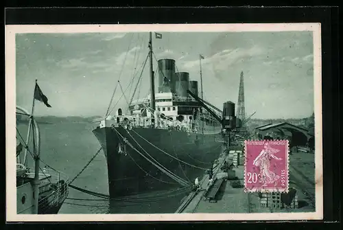 AK Bordeaux, Passagierschiff Massilia am Quai Carnot