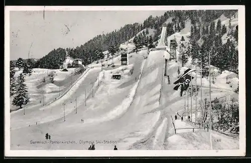 AK Garmisch-Partenkirchen, IV. Olympische Winterspiele, Ski-Stadion, 