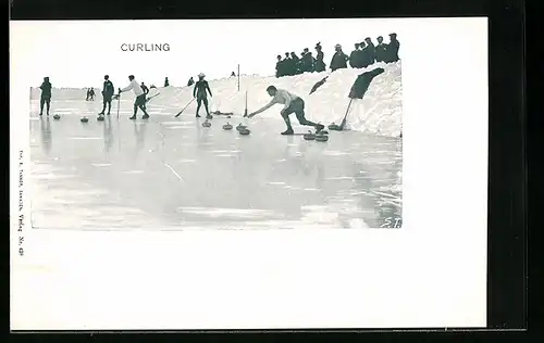 AK Wintersportler beim Curling Spiel