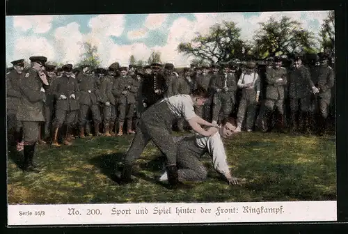 AK Sport und Spiel hinter der Front, Ringkampf der Soldaten
