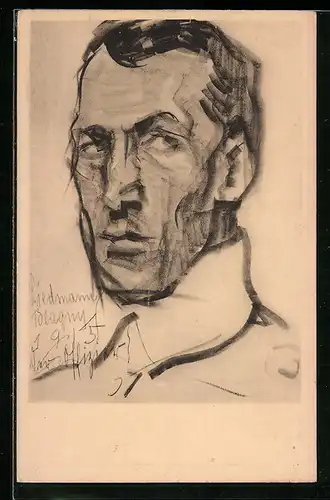 Künstler-AK sign. Franz Liedmann: Der Offizier