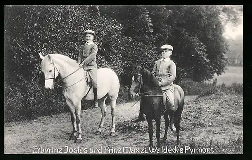 AK Erbprinz Josias und Prinz Max von Waldeck-Pyrmont
