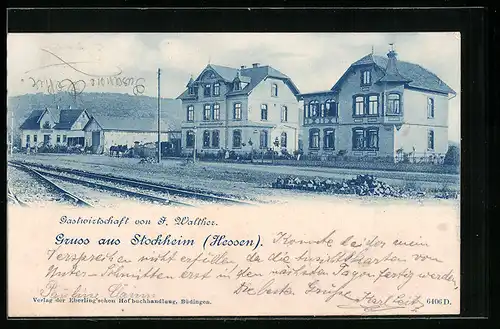 AK Stockheim /Hessen, Gasthaus von F. Walther
