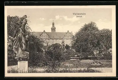 AK Weikersheim, Schloss mit Garten