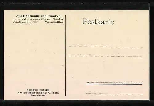 Künstler-AK Brauneck, Schloss Brauneck von Süden