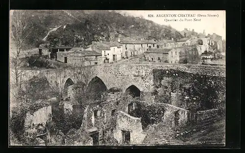 AK Argenton Chateau, Quartier du Pont-Nent