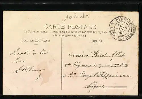 AK Courlay, L`Eglise, Bénédiction d`une Procession