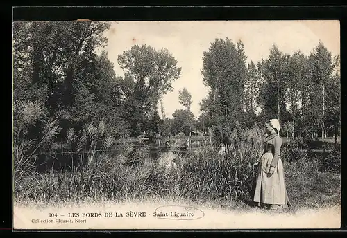 AK Saint-Linguaire, les bords de la Sévre