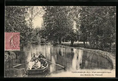 AK Thouars, Vue panoramique des Bords du Thouet