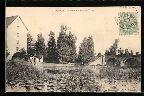 AK Thouars, Le Moulin et Pont de Vrines