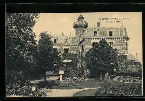 AK Saint-Aubin-sur-Mer, Villa des Tourelles