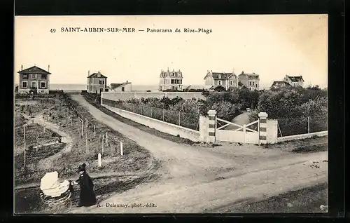 AK Saint-Aubin-sur-Mer, Panorama de Rive-Plage