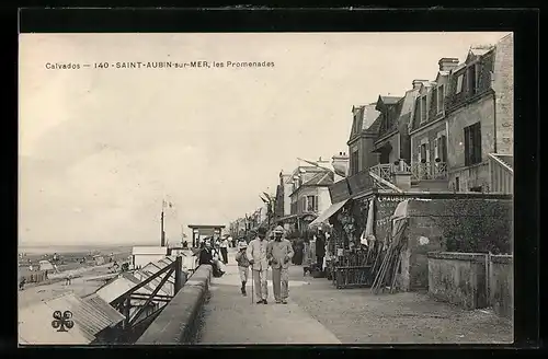 AK Saint-Aubin-sur-Mer, Les Promenades