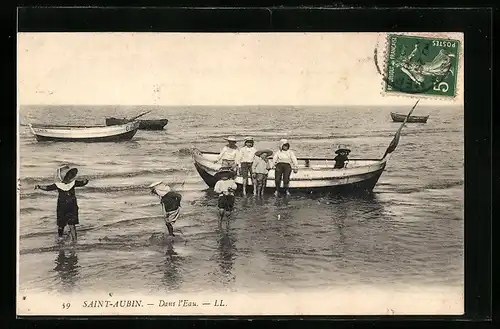 AK Saint-Aubin, Dans l`Eau