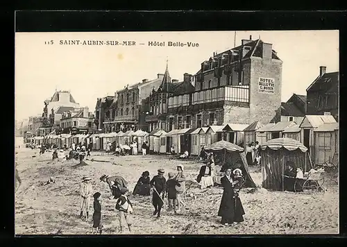 AK Saint-Aubin-sur-Mer, Hotel Belle-Vue