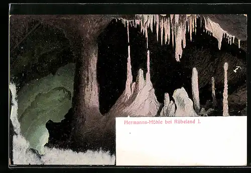 AK Rübeland im Harz, Inneres der Hermannshöhle