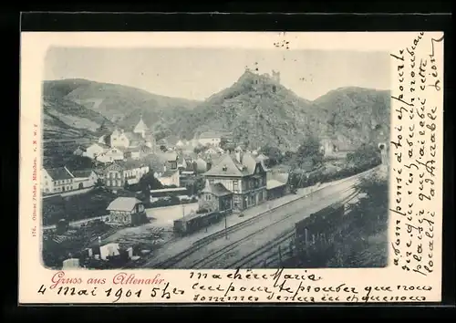 AK Altenahr, Blick auf Bahnhof