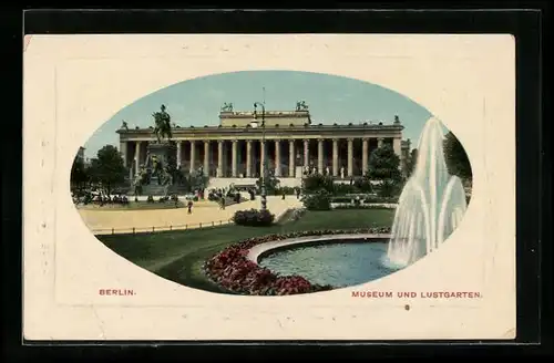 AK Berlin, Museum und Lustgarten