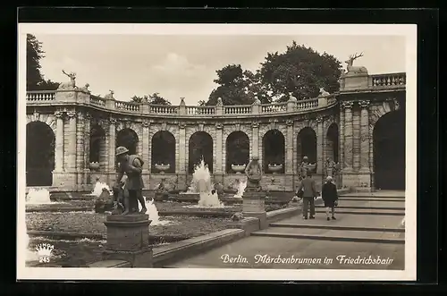 AK Berlin, Märchenbrunnen im Friedrichshain