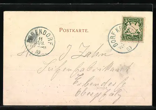 AK Bad Kreuth, Teilansicht am Wasser