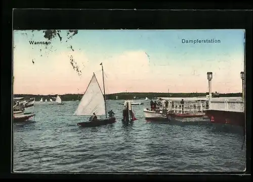 AK Berlin-Wannsee, An der Dampferstation