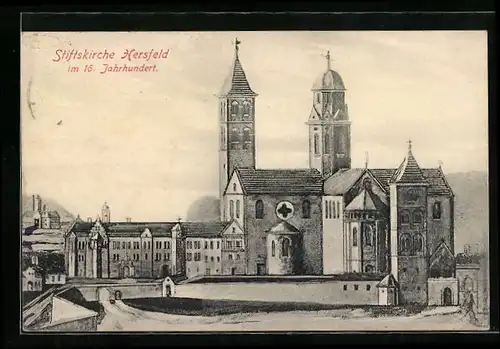 AK Hersfeld, Stiftskirche im 16. Jahrhundert