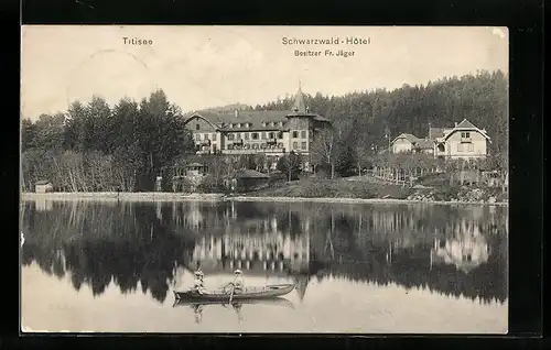 AK Titisee, Schwarzwald-Hotel von Fr. Jäger