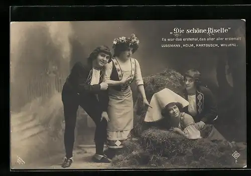 AK Die schöne Risette, Szene Es war das erstemal