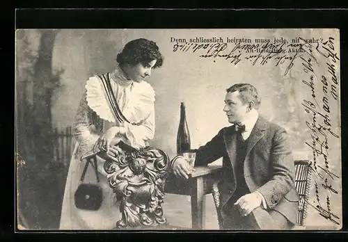 AK Alt-Heidelberg, Denn, schliesslich heiraten muss jede, nit wahr?