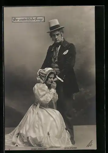 AK Der unsterbliche Lump, Sänger Otto Storm und Sängerin Mimi Marlow, Operette