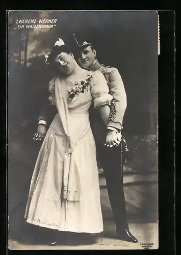 AK Schauspieler Zwerenz und Werner in Ein Walzertraum