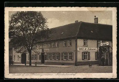 AK Neudietendorf i. Thür., Gasthof der Brüdergemeine