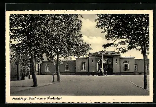 AK Radeberg, Partie am Bahnhof