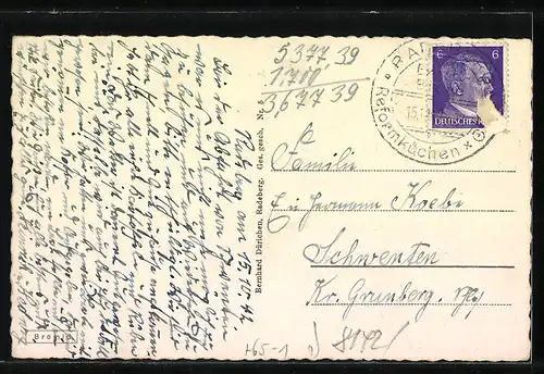 AK Radeberg, Partie am Bahnhof