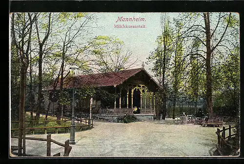 AK Mannheim, Terrasse der Milchkuranstalt
