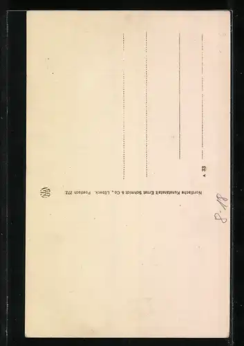 AK Clown mit Laute, Zirkus