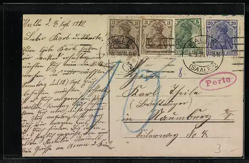 Künstler-AK Handgemalt: Windmühle und Haus an einem Gewässer