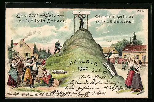 AK Soldaten aus der Reserve 1906