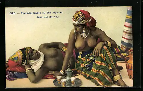 AK Halbnackte Araberinnen aus Algerien
