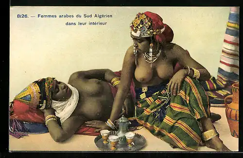 AK Halbnackte Araberinnen aus Algerien
