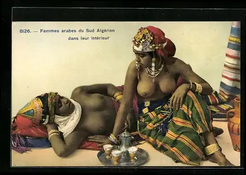 AK Halbnackte Araberinnen aus Algerien